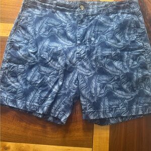 Vineyard Vines Blue Leaf Print Men's Shorts